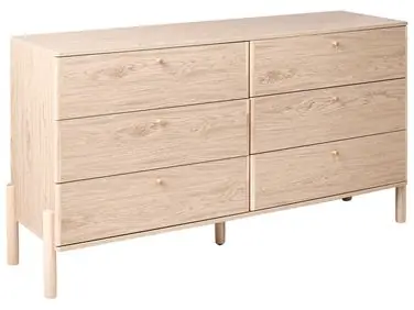 6 Drawer Chest COLLINS Light Brown - Living Room