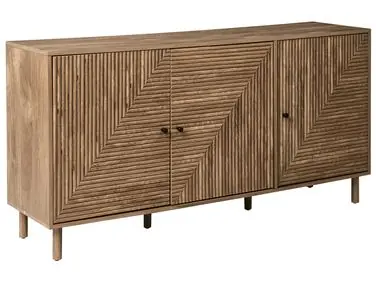 3 Door Sideboard RONGE Light Brown - Living Room