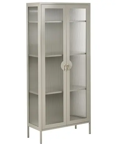 Vitrina GLEORA Metal Beige claro - Oficina