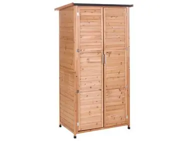 Cobertizo para herramientas ARSEGO 96 cm 67 cm Marrón claro - Jardín y balcón