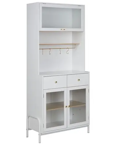 Vitrina PARLIN 82 cm Blanco - Sala de estar