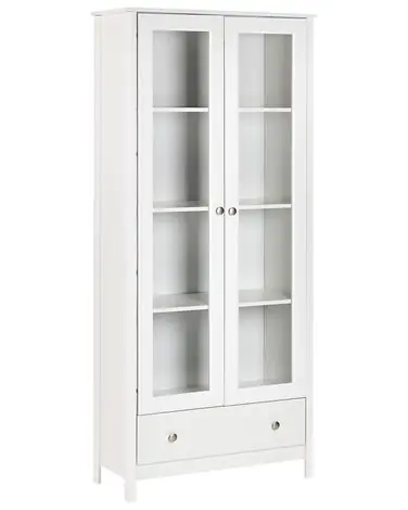 Vitrina NORNALUP 80 cm Blanco - Sala de estar