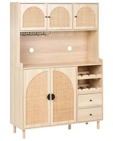 Alacena CAMPBELLTON 120 cm Marrón claro - Sala de estar