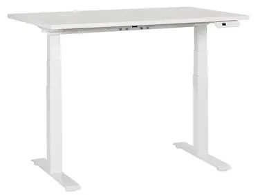 Escritorio de altura regulable eléctrico DESTINES Blanco 120 cm 72 cm - Oficina