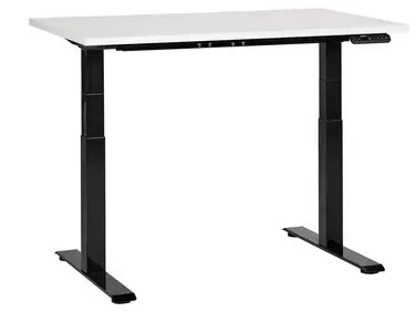 Electric Adjustable Standing Desk DESTINES White/ Black 120 cm 72 cm - Home Office