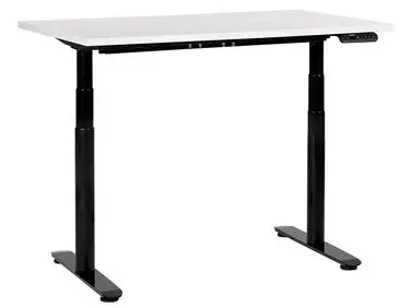 Electric Adjustable Standing Desk DESTINAS White/ Black 120 cm 72 cm - Home Office