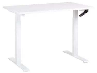 Escritorio de altura regulable manual DESTINES Blanco 120 cm 72 cm - Oficina
