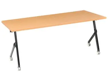 Foldable Office Desk BENDI Brown 180 cm 60 cm - Home Office