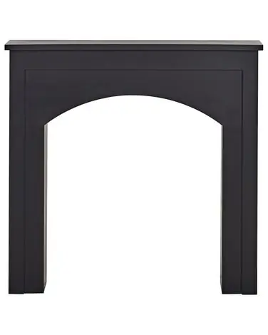 Marco para chimenea BUSSELTON Negro - Accesorios decorativos