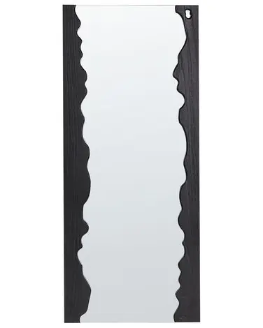 Wall Mirror SAULLCET 75 cm 175 cm Paulownia Wood Black - Home Accessories