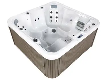 Bañera de hidromasaje LED exterior CALIMA Blanco - Baño