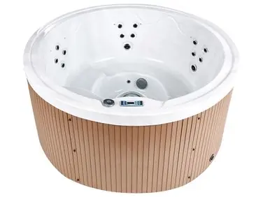 Bañera de hidromasaje LED exterior MARFIL Marrón - Baño