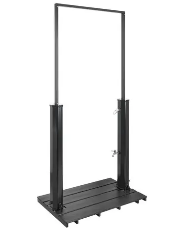 Freestanding Outdoor Solar Shower MARACAIBO Black - Garden & Balcony