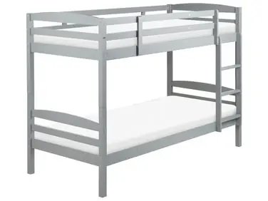 Litera Madera de pino REGAT 90 x 200 cm Gris - Dormitorio