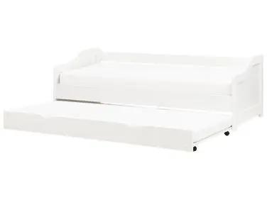 Cama nido Madera de pino LUNERAY 90 x 200 cm Blanco - Dormitorio