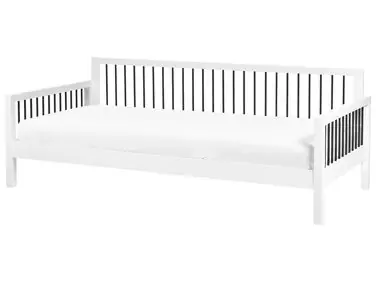 Sofá cama Madera TRICOT 90 x 200 cm Blanco - Dormitorio