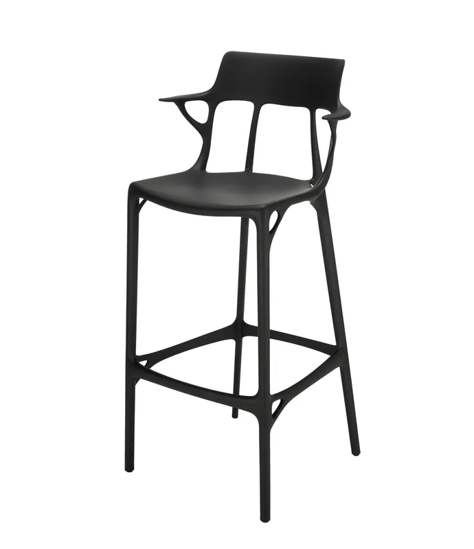 Taburete A.I. de tecnopolímero h:75 cm negro - Kartell