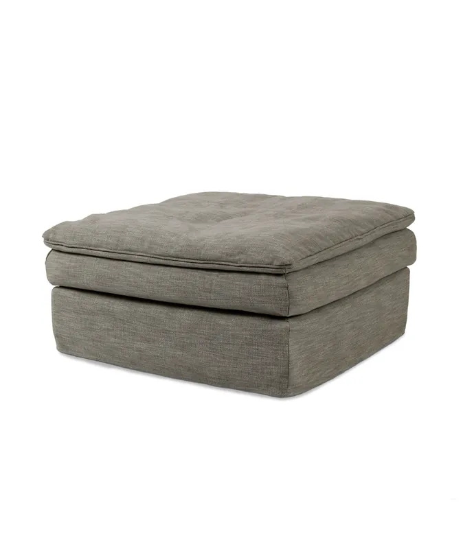 Puf sofá Kibo tapizado bardot stone - PLM Design