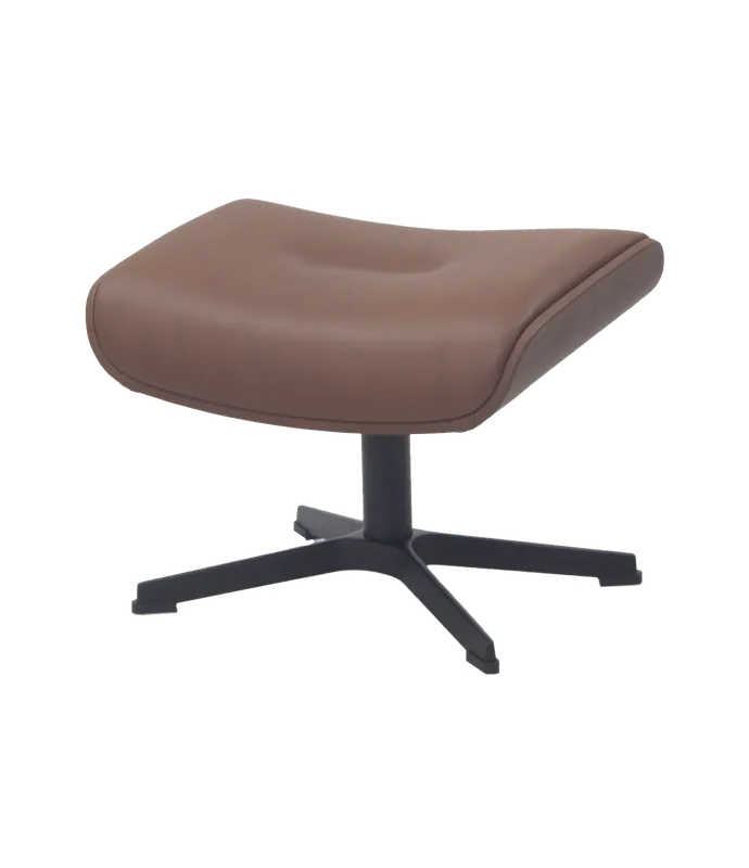 Reposapiés Timeout de piel cognac - PLM Design