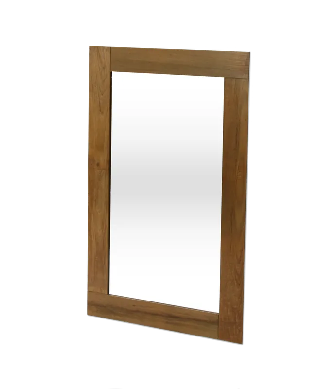 Espejo Square de teca reciclada maciza - PLM Design