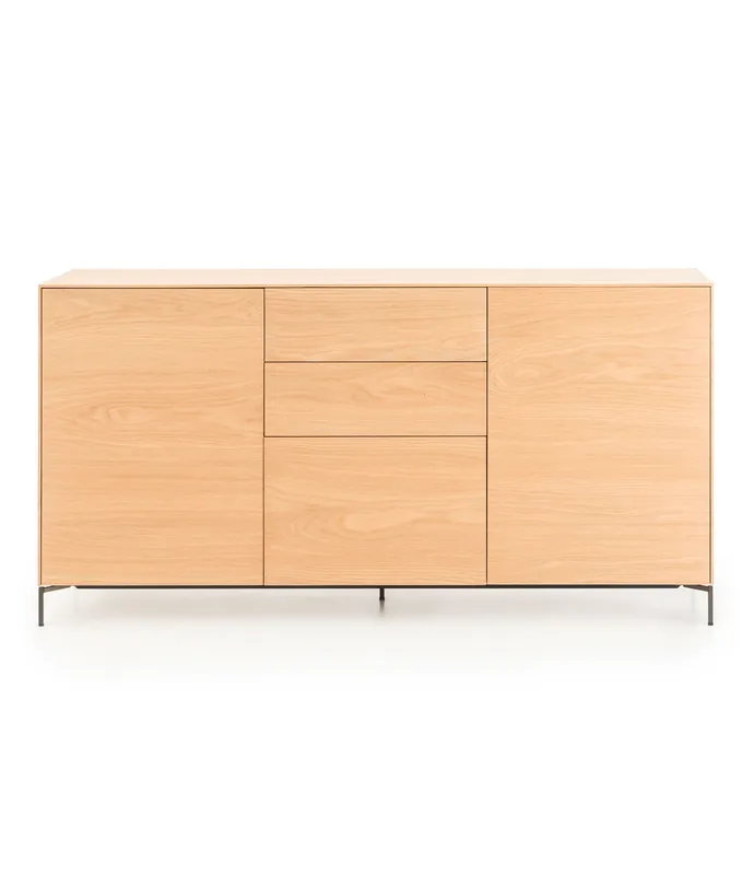 Aparador New Viok de roble 167 x 45 x 85 cm - PLM Design