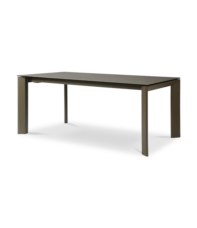 Mesa extensible Tens de sandwich cerámico y acero lacado 160 – 240 x 90 x 76 cm - PLM Design