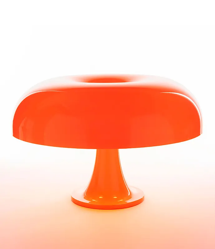 Lámpara sobremesa Nesso Artemide Ø 54 x 34 cm naranja o blanca