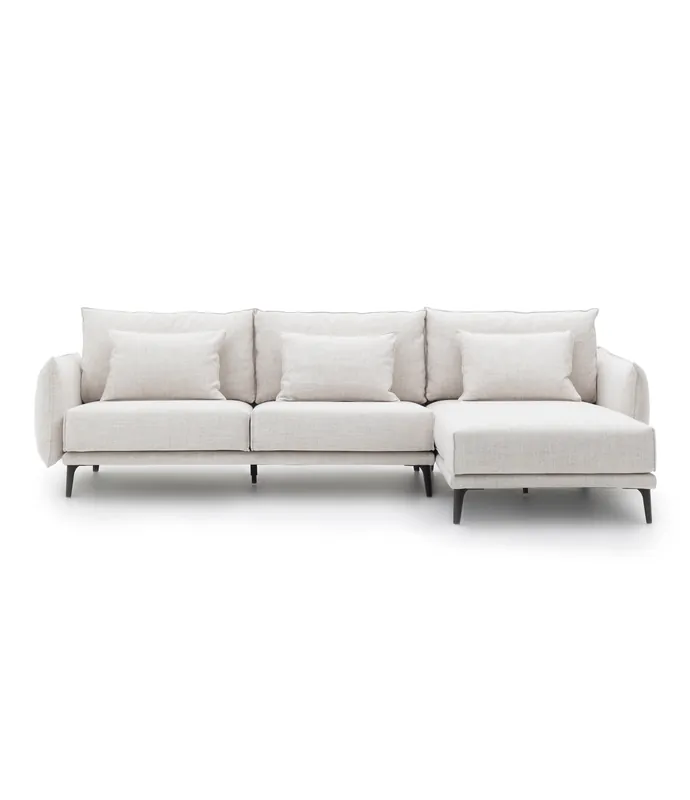 Sofá Dresde 3 – 4 plazas chaise longue derecha tapizado en tela - PLM Design