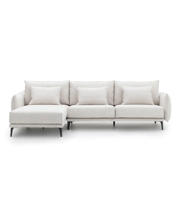 Sofá Dresde 3 – 4 plazas chaise longue izquierda tapizado en tela - PLM Design