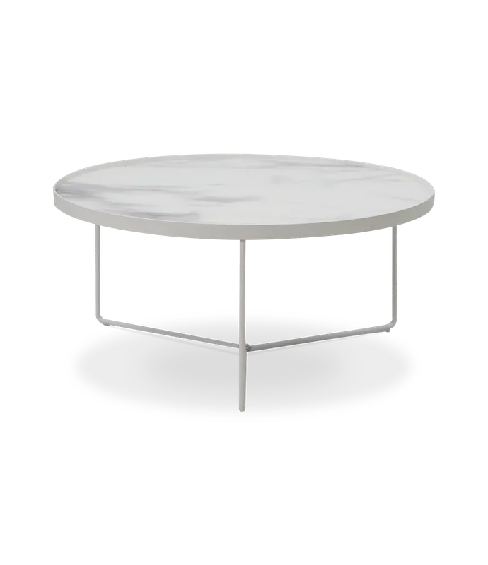Mesa auxiliar Ronda cristal templado 80 x 38 cm - PLM Design