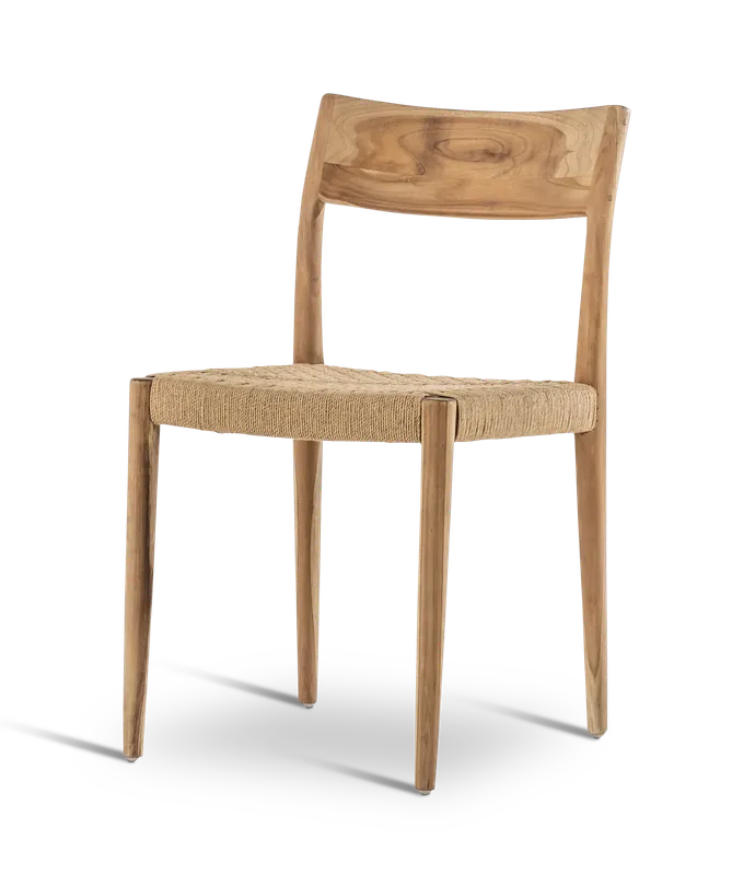 Silla Sura teca maciza y loom - PLM Design