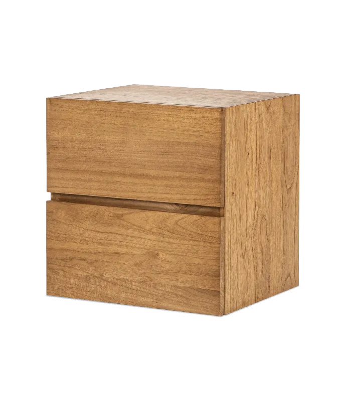 Buc 2 cajones 46x40x46 cm mindi macizo y acero – Estantería Rac - PLM Design