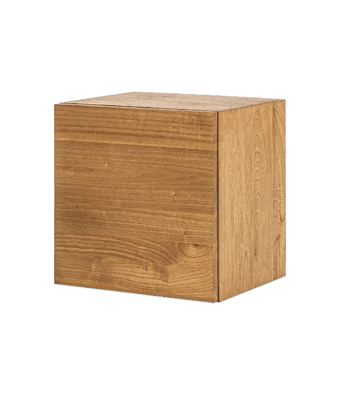 Buc 1 puerta 46x40x46 cm mindi macizo y acero – Estantería Rac - PLM Design
