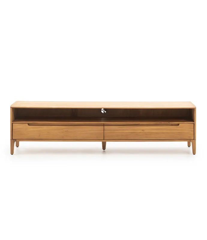 Mueble TV Vision de teca maciza 180 x 40 x 46 cm - PLM Design