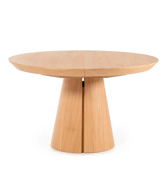 Mesa extensible redonda Bowie roble nudoso natural Ø130 / 190 x 130 x 77 cm - PLM Design