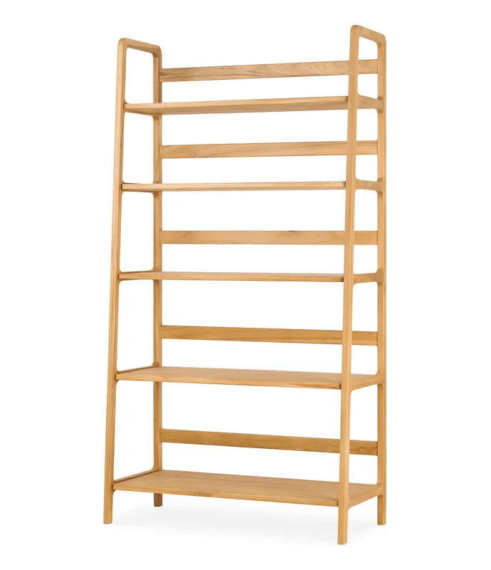 Estantería Leaf de teca maciza de 169 cm de altura - PLM Design