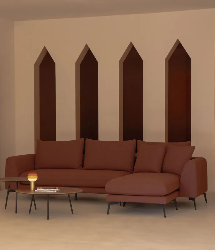 Sofá Cannes 3 plazas chaise longue intercambiable derecha/izquierda - PLM Design