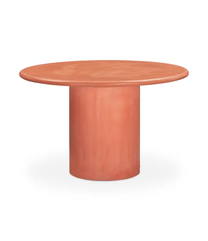 Mesa redonda de microcemento Brisa Ø120 x 76 cm - PLM Design