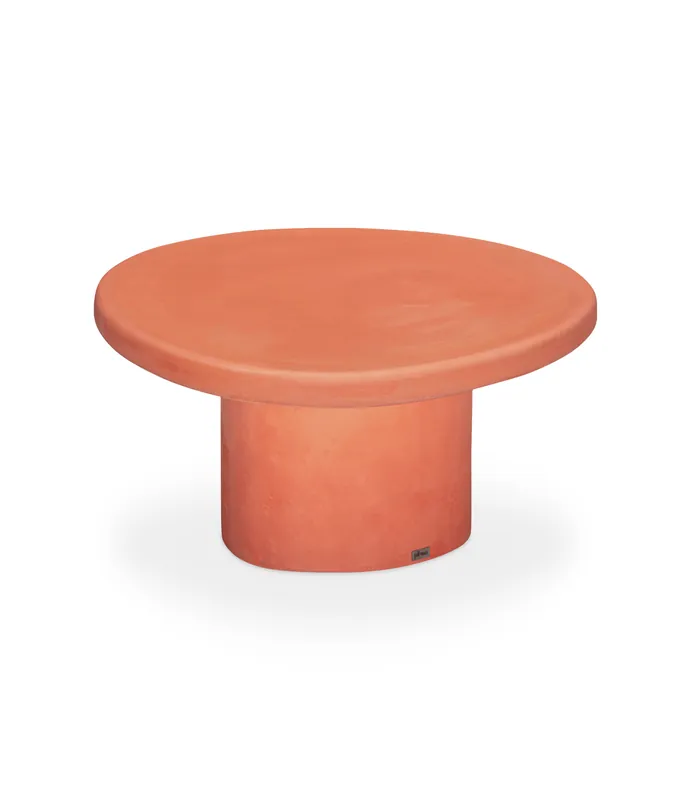 Mesa de centro/auxiliar de microcemento Mango Ø70 x 36 cm - PLM Design