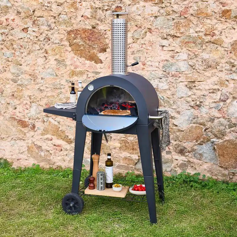 Horno de pizza exterior con mesa - Barbacoas