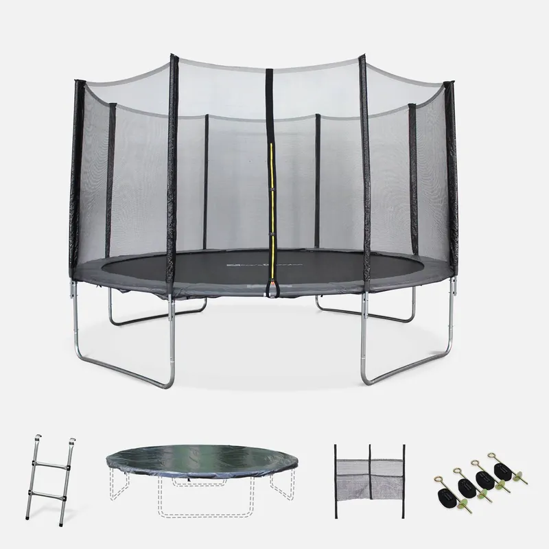 Cama elástica de 400 cm con red exterior y accesorios - Camas elásticasy trampolines