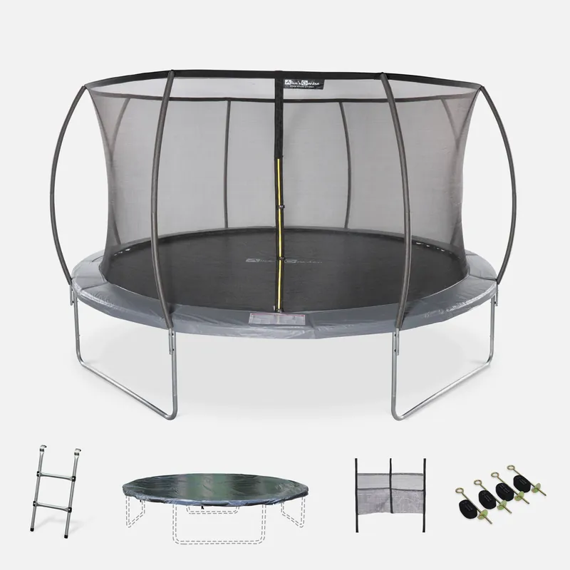 Cama elástica red interior con pack de accesorios, 430cm - Camas elásticasy trampolines