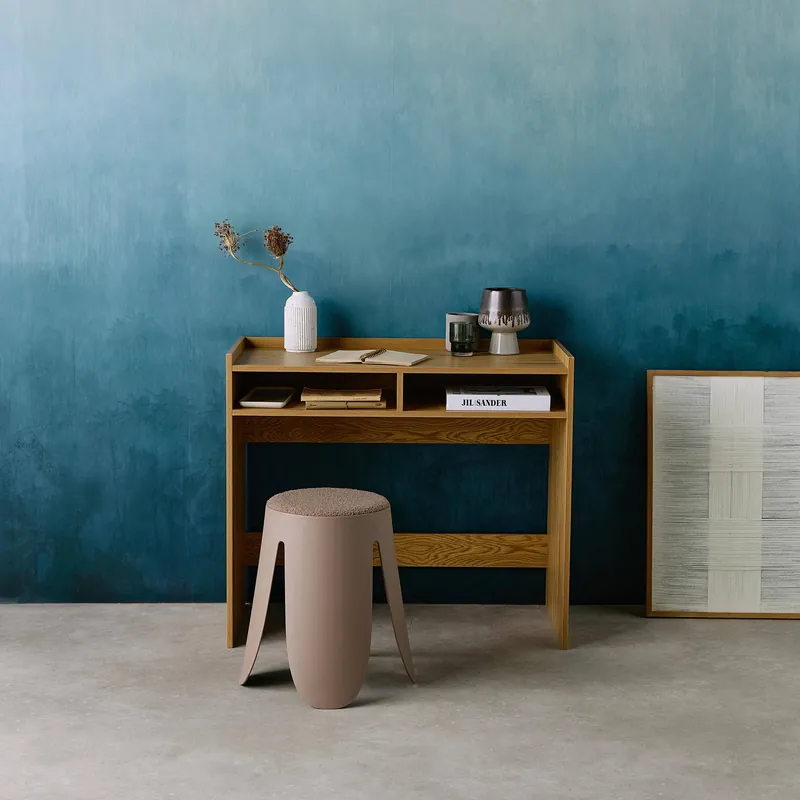 Escritorio decorativo de madera con 2 compartimentos - Escritorios