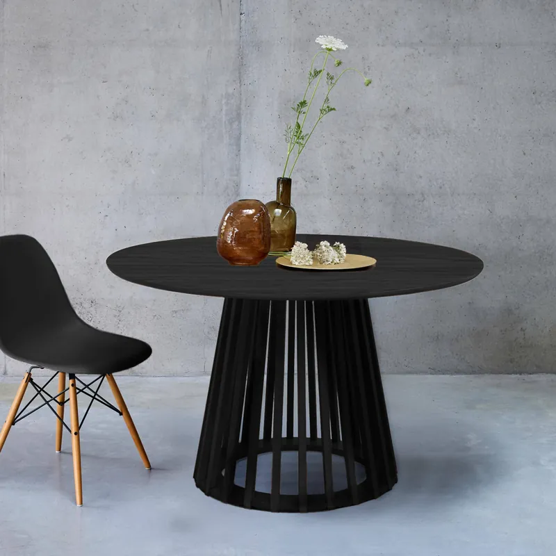 Mesa de comedor efecto madera de 4 plazas - Mesas de comedor