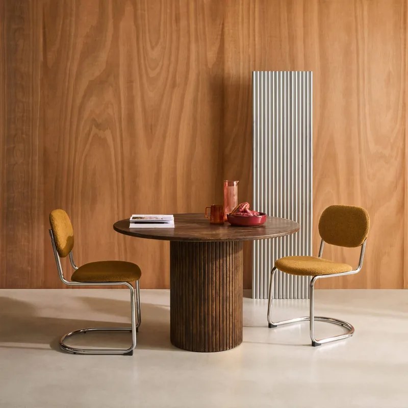 Mesa de comedor redonda de madera, 4 plazas - Mesas de comedor