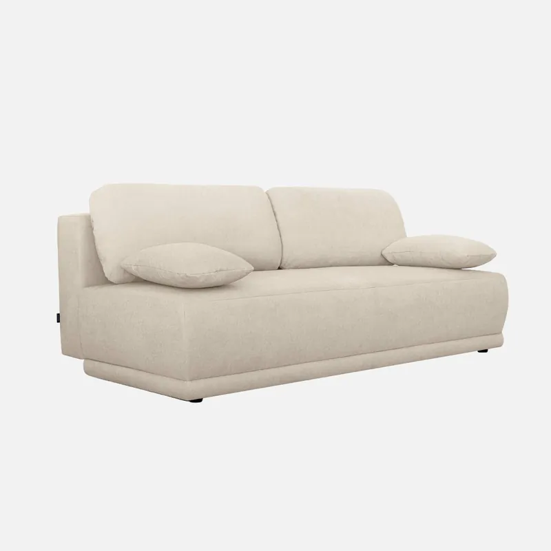 Sofá cama de chenilla, 3 plazas - Sofás