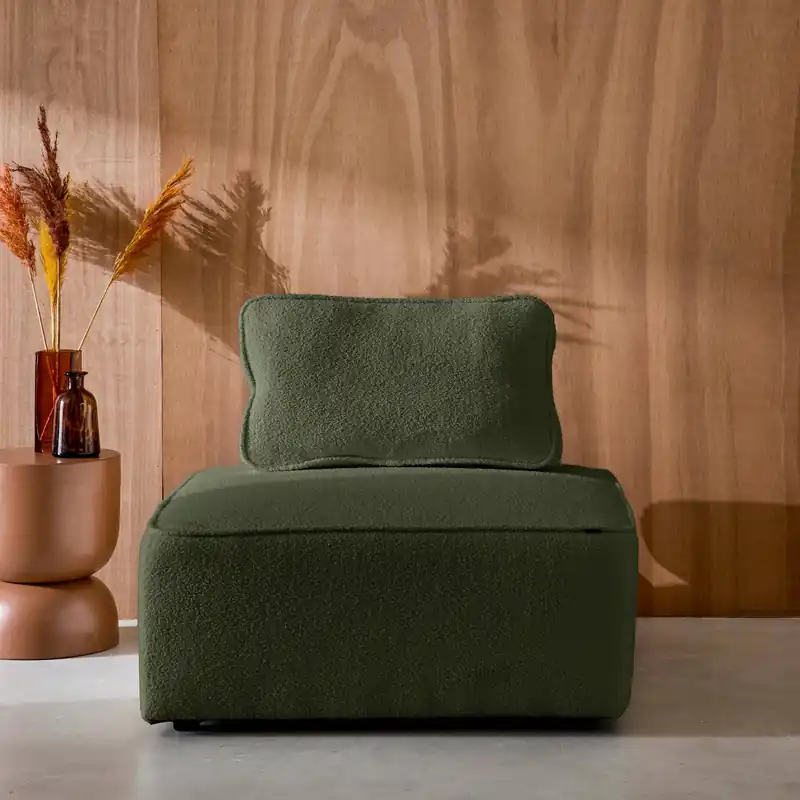 Módulo para sofá modular en tejido borreguito - Sillones