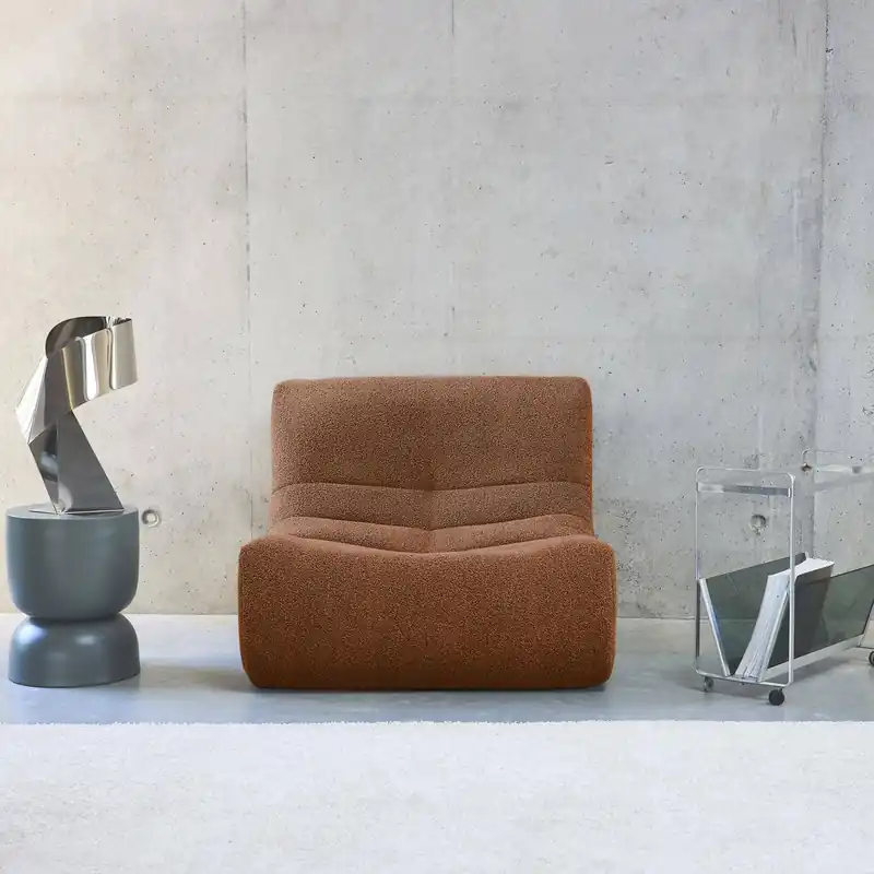Módulo para sofá modular en borreguito texturizado - Sillones