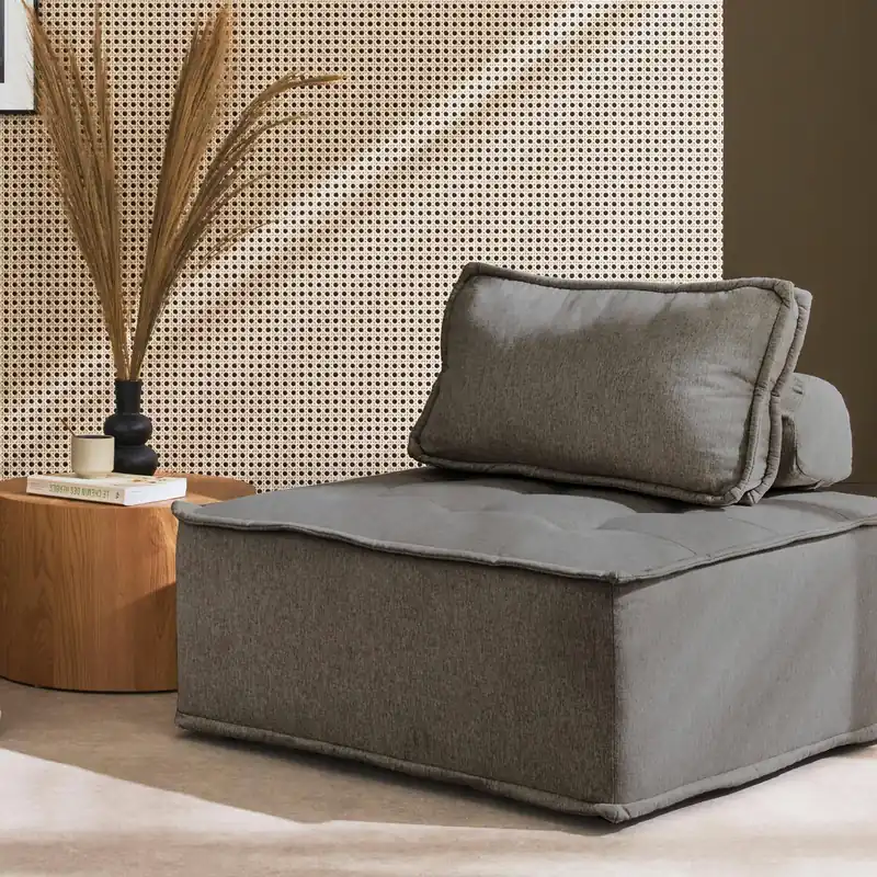 Módulo para sofá modular en tela lisa - Sillones