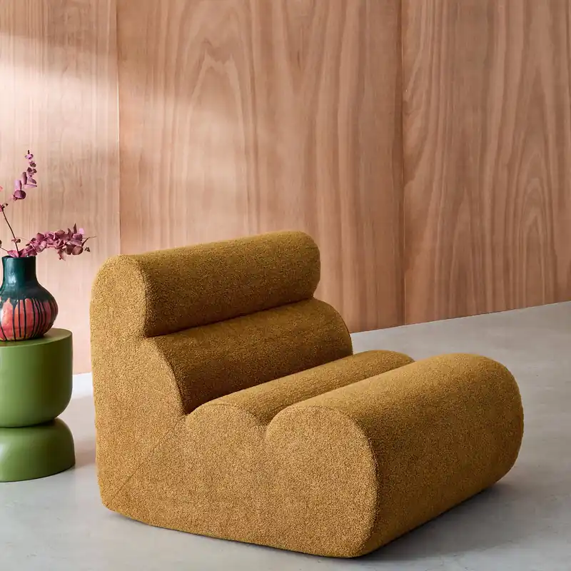 Sofá modular en borreguito texturizado - Sillones
